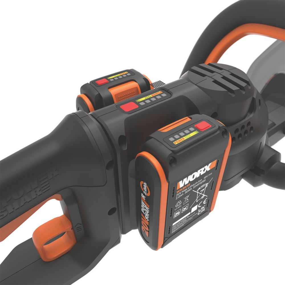 Worx WG286E 61cm 40V 2 x 2.0Ah Lithium PowerShare Brushless