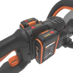 Worx  WG286E 61cm 40V 2 x 2.0Ah Lithium PowerShare Brushless Cordless Hedge Trimmer