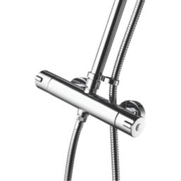 Aqualisa Sierra Safe Touch Rear-Fed Exposed Chrome Thermostatic Bar Diverter Mixer Shower