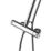 Aqualisa Sierra Safe Touch Rear-Fed Exposed Chrome Thermostatic Bar Diverter Mixer Shower