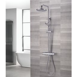 Aqualisa Sierra Safe Touch Rear-Fed Exposed Chrome Thermostatic Bar Diverter Mixer Shower