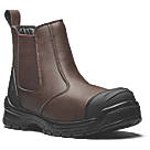 Dickies  Metal Free  Safety Dealer Boots Brown  Size 12