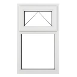 Crystal  Top Opening Clear Triple-Glazed Casement White uPVC Window 610mm x 1190mm