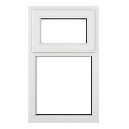 Crystal  Top Opening Clear Triple-Glazed Casement White uPVC Window 610mm x 1190mm
