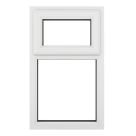 Crystal  Top Opening Clear Triple-Glazed Casement White uPVC Window 610mm x 1190mm