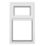Crystal  Top Opening Clear Triple-Glazed Casement White uPVC Window 610mm x 1190mm