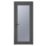 Crystal  Fully Glazed 1-Obscure Light RH Anthracite Grey uPVC Back Door 2090mm x 920mm
