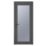 Crystal  Fully Glazed 1-Obscure Light Right-Handed Anthracite Grey uPVC Back Door 2090mm x 920mm