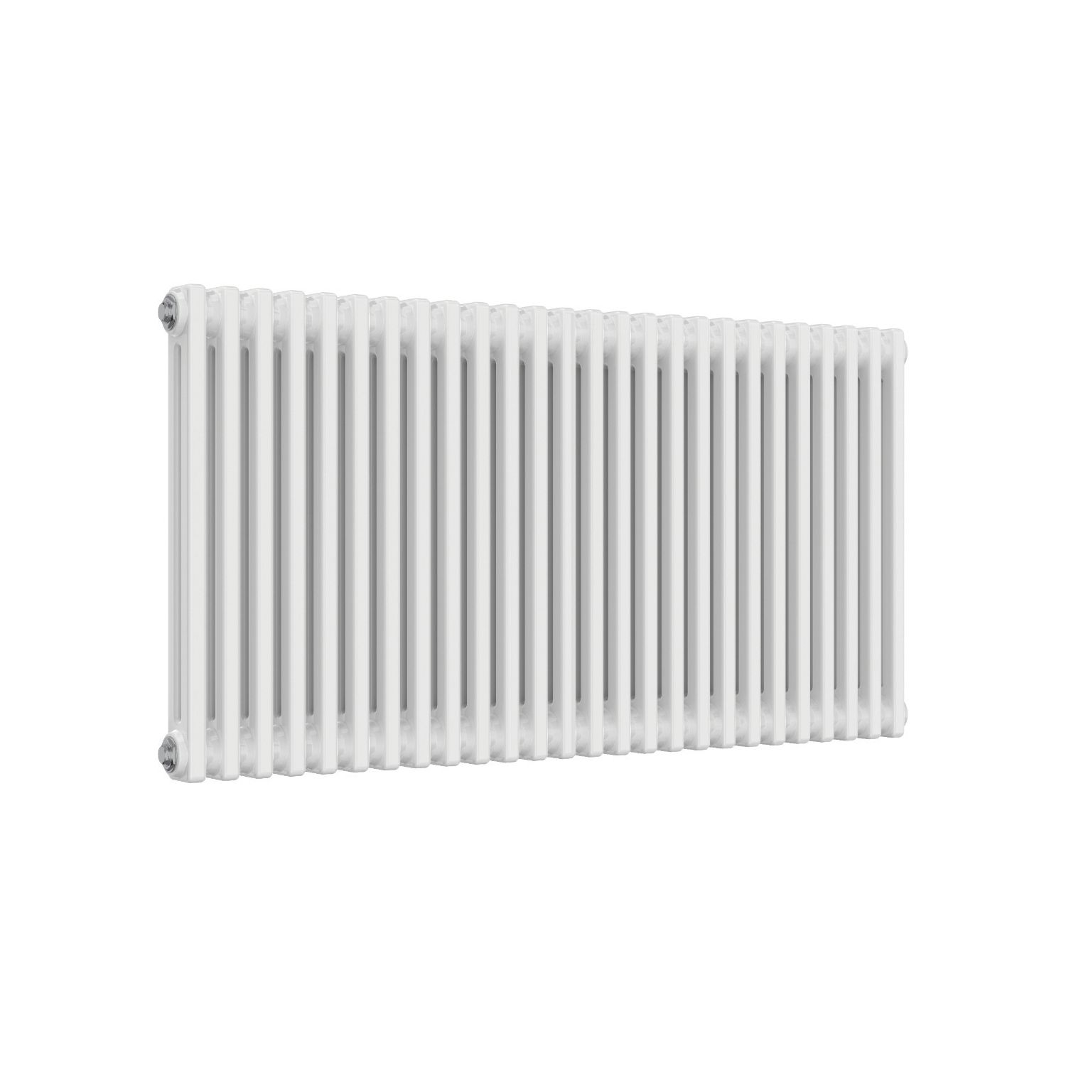 Reina 600mm x 1190mm 3868BTU White Horizontal 2 Column Radiator (126LG)