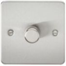 Knightsbridge  1-Gang 2-Way LED Intelligent Dimmer Switch  Brushed Chrome