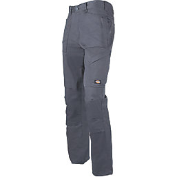 Dickies Action Flex Trousers Grey 36" W 34" L
