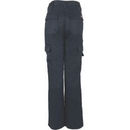 Dickies Everyday Flex Trousers Navy Blue Size 12 31" L
