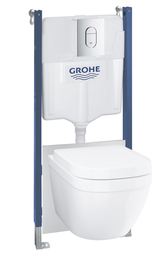 Grohe Solido Euro 5in1 Wc & Frame Bundle 1135mm - Screwfix