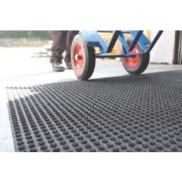 COBA Superdry Heavy Traffic Entrance Mat Charcoal 1.8m x 1.15m x 10mm
