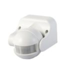 Knightsbridge  Indoor & Outdoor White PIR Sensor 180°