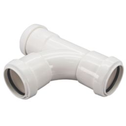 FloPlast Push-Fit Equal Tee White 92.5 (87.5)° 32mm