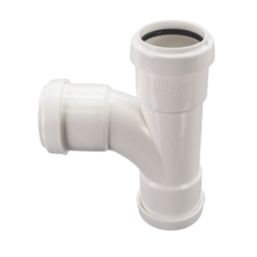 FloPlast Push-Fit Equal Tee White 92.5 (87.5)° 32mm