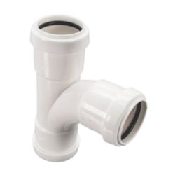 FloPlast Push-Fit Equal Tee White 92.5 (87.5)° 32mm