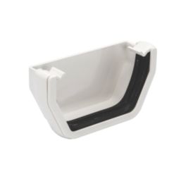FloPlast  Square External Stop End White 114mm