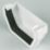 FloPlast  Square External Stop End White 114mm