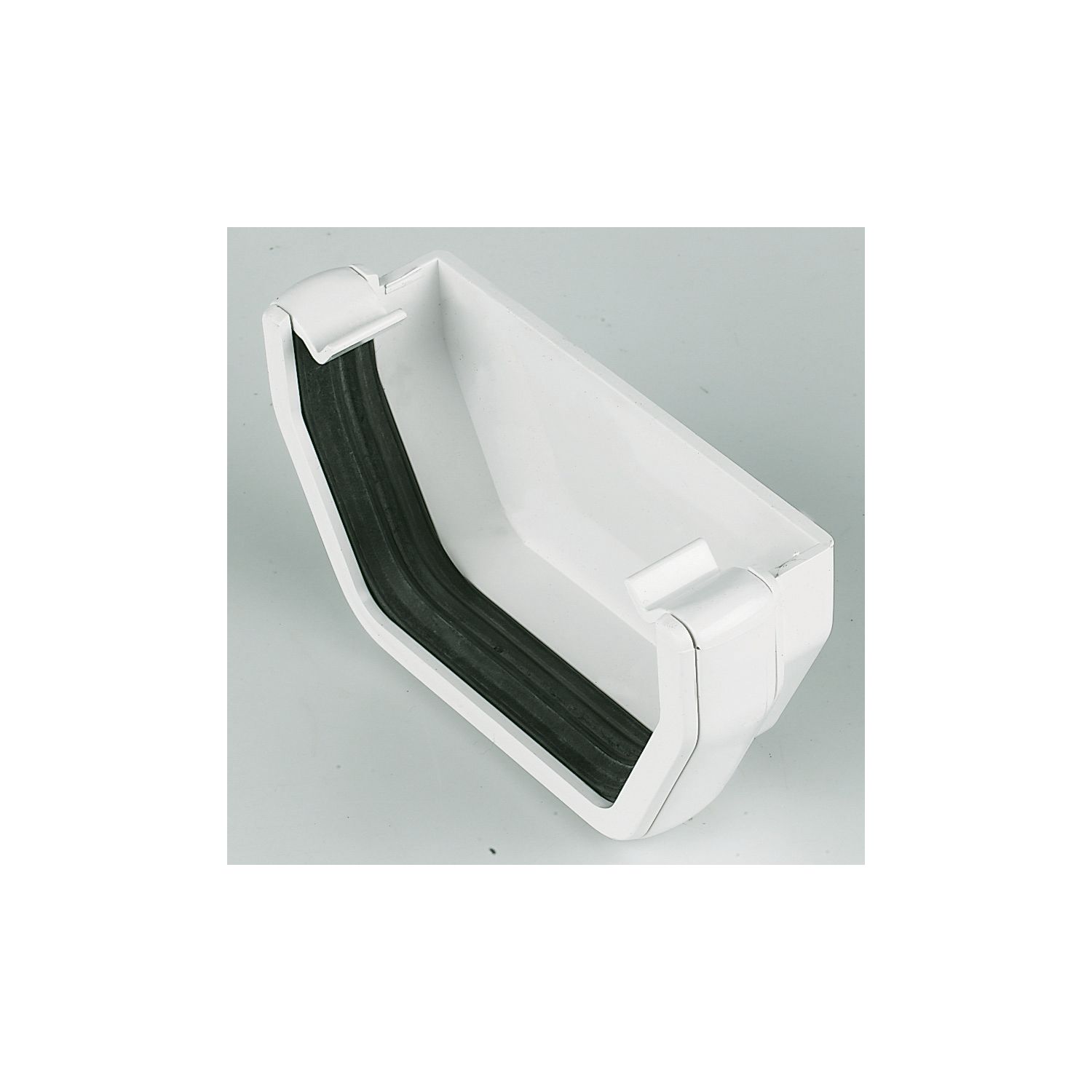 FloPlast Square External Stop End White 114mm (12718)