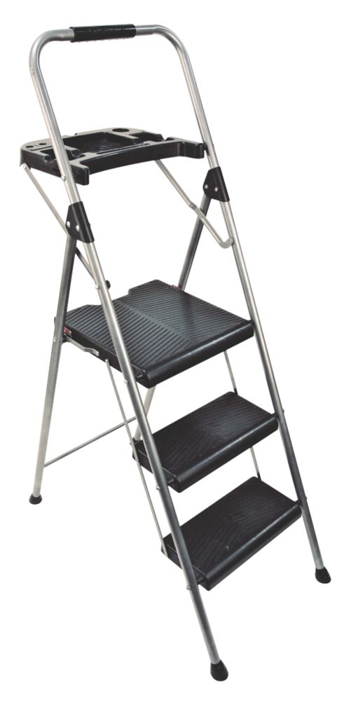 Metal 3 deals step ladder