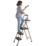 Werner Steel 3 Step 730mm Folding Step Stool With Platform