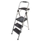 Werner  Steel 3-Tread Step Stool with Tray 0.73m