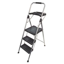 Werner 3 Step 730mm Folding Step Stool With Platform