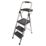 Werner Steel 3 Step 730mm Folding Step Stool With Platform