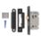 Smith & Locke  Matt Black Bathroom Mortice Latch 64mm Case - 44mm Backset