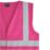 Pro RTX High Visibilty  Waistcoat Raspberry Large 44" Chest