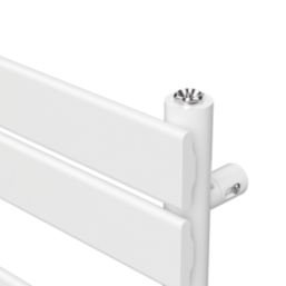 Flomasta Flat Bar 800mm x 400mm 1075BTU White Vertical Designer Radiator