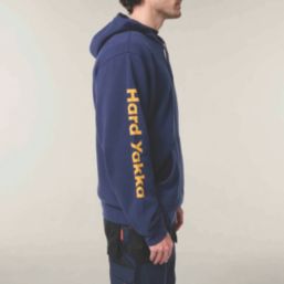 Hard Yakka Heritage Hooded Sweatshirt Navy Large 30" Chest