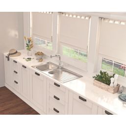 Clearwater Okio 1.5 Bowl Stainless Steel Kitchen Sink  1000mm x 500mm