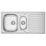 Clearwater Okio 1.5 Bowl Stainless Steel Kitchen Sink  1000mm x 500mm