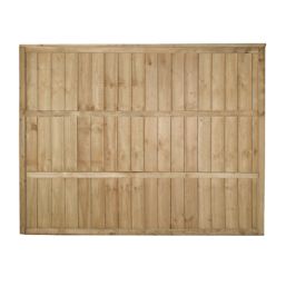 Forest Vertical Board Closeboard  Fence Panels Natural Timber 6' x 5' Pack of 20