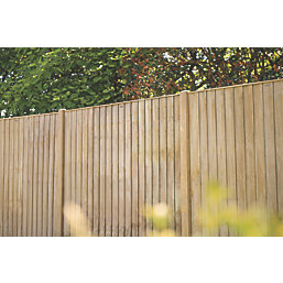 Forest Vertical Board Closeboard  Garden Fencing Panel Natural Timber 6' x 5' Pack of 20