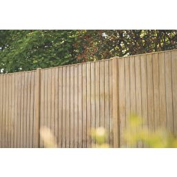 Forest Vertical Board Closeboard  Fence Panels Natural Timber 6' x 5' Pack of 20