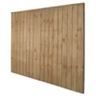 Forest Vertical Board Closeboard  Fence Panels Natural Timber 6' x 5' Pack of 20