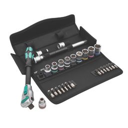 Wera 8100 SC 9 Zyklop Speed 1/2" Drive Ratchet & Socket Set 28 Pcs