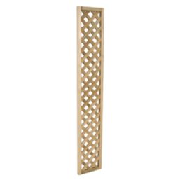 Forest Rosemore Softwood Rectangular Trellis 1' x 6' 3 Pack