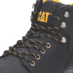CAT Striver Injected Size 12  Black Water-Resistant Steel Toe Cap Safety Boots