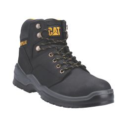 CAT Striver Injected Size 12  Black Water-Resistant Steel Toe Cap Safety Boots