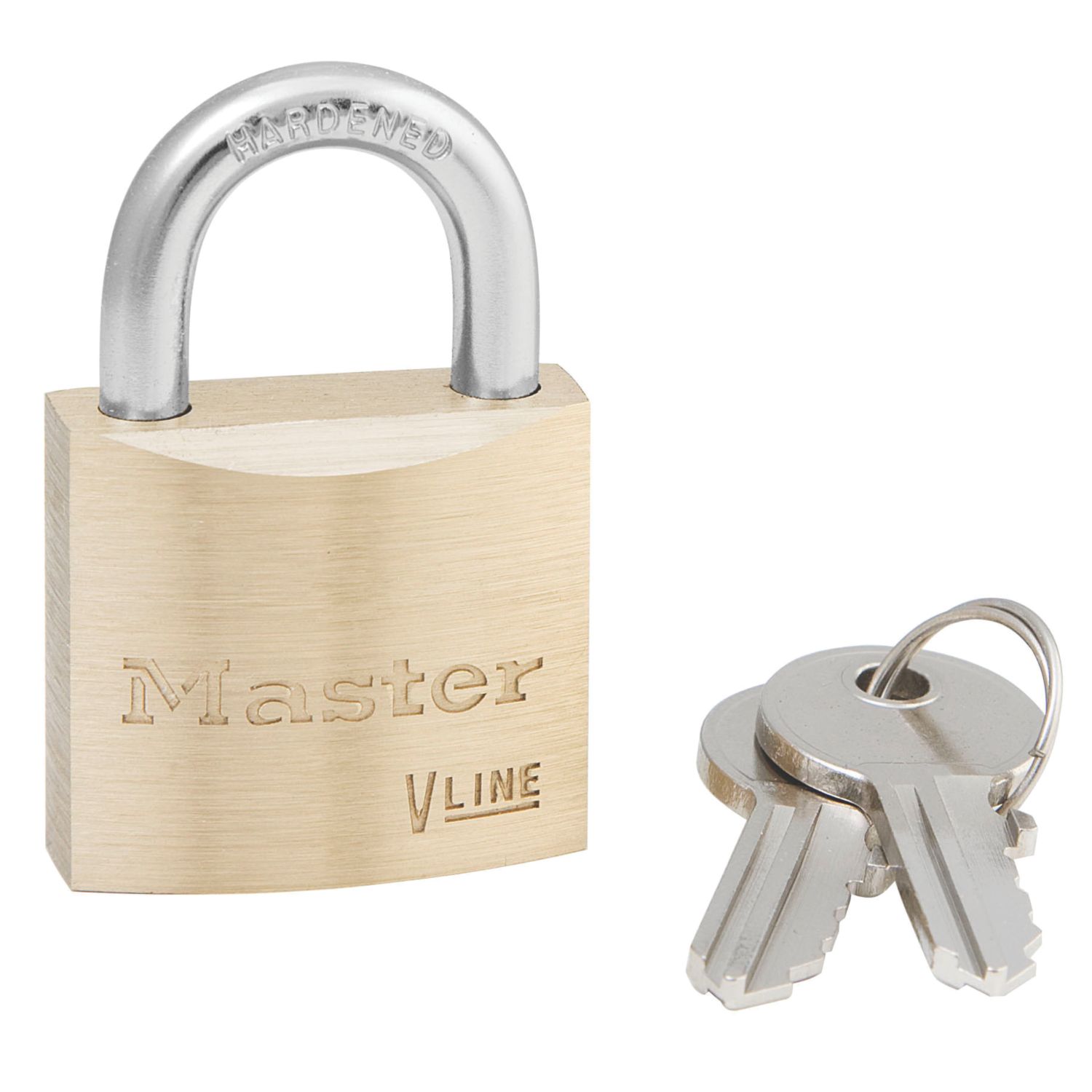 Master Lock 4130 V Line Padlock Brass 30mm (127KH)