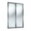 Spacepro Shaker 2-Door Sliding Wardrobe Door Kit Graphite Frame Mirror Panel 1185mm x 2260mm