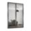 Spacepro Shaker 2-Door Sliding Wardrobe Door Kit Graphite Frame Mirror Panel 1185mm x 2260mm