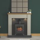 Be Modern Barrowden Electric Fire Suite Stone-Effect 1070mm x 350mm x 1045mm