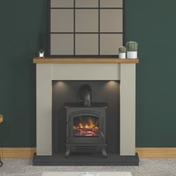 Be Modern Barrowden Electric Fire Suite Stone-Effect 1070mm x 350mm x 1045mm