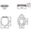 Armitage Shanks Contour 21  Toilet Seat & Cover Duraplast Glossy White